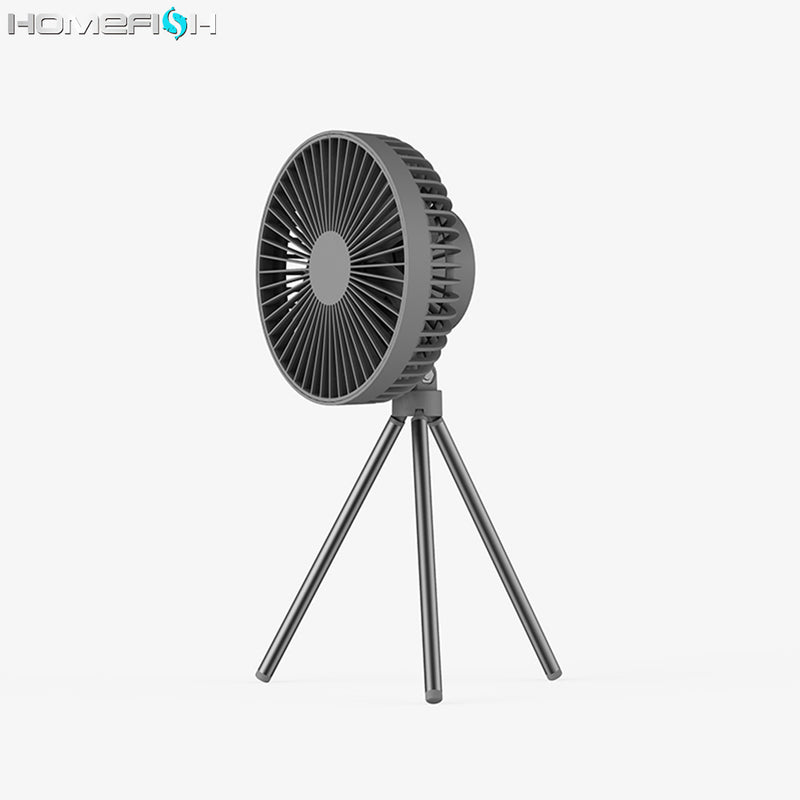 Tripod Camping Fan Desktop Portable Tent Hangable Ceiling Fan Small Outdoor Fan