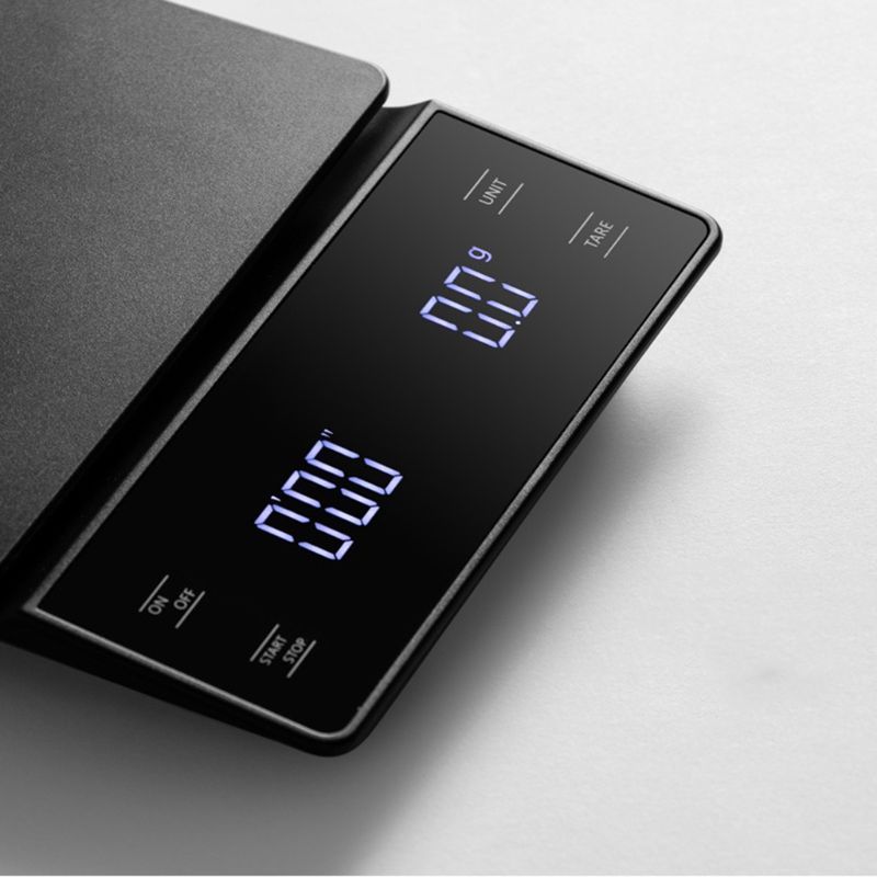 Handmade Coffee Electronic Scale Bar Counter Food Weighing Timing LED Display 3000g