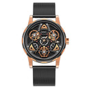 Black Gold Trend Three Dimensional Watch Personality Gear Gyro Season To Run Watch Men