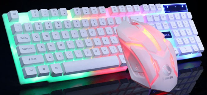 GTX300 Gaming CF LOL Gaming Keyboard Mouse Glowing Set