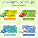 DIY Car Track Puzzle Play Set Preschool Educational Montessori Toy Gift For Kids