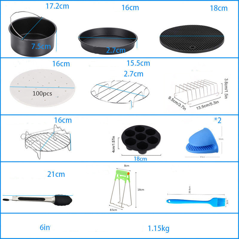 Air Fryer Accessories 8 Inch Set