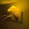 LED Night Light Mushroom Wall Socket Lamp EU US AU Plug Warm-White light.