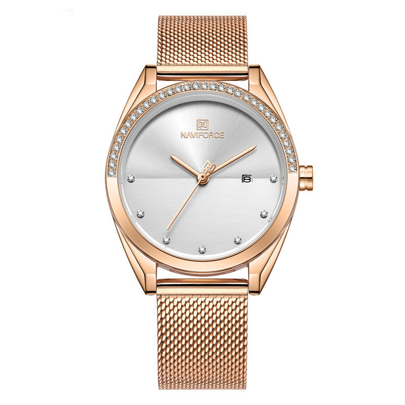 Waterproof Calendar Women Quartz Watch