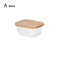 Stainless Steel Bamboo Cover Lunch Box