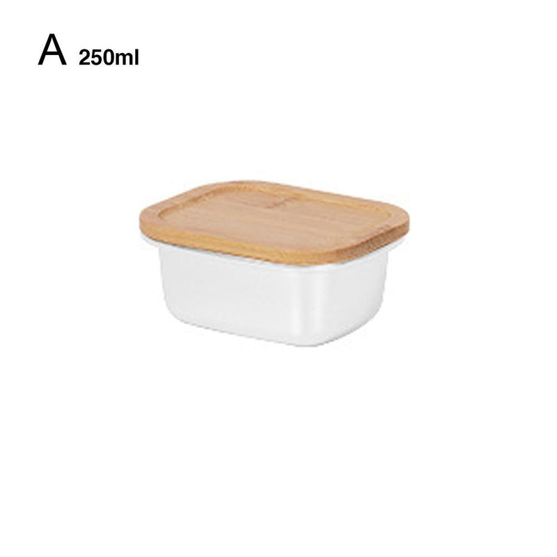 Stainless Steel Bamboo Cover Lunch Box