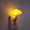 LED Night Light Mushroom Wall Socket Lamp EU US AU Plug Warm-White light.