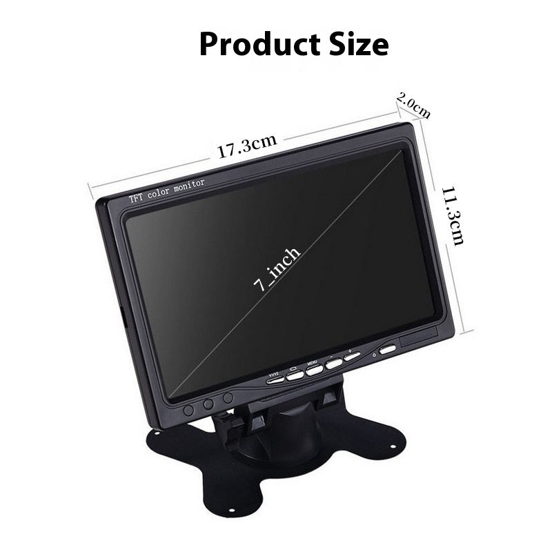 7-inch Car Monitor Desktop Reversing Monitor Display