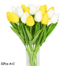 10PCS Fake Tulips Artificial Flower Real Touch for Home Decoration