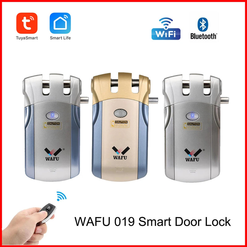 Wafu 019 Fringerprint Lock Tuya Smart Life Wifi Door lock Password