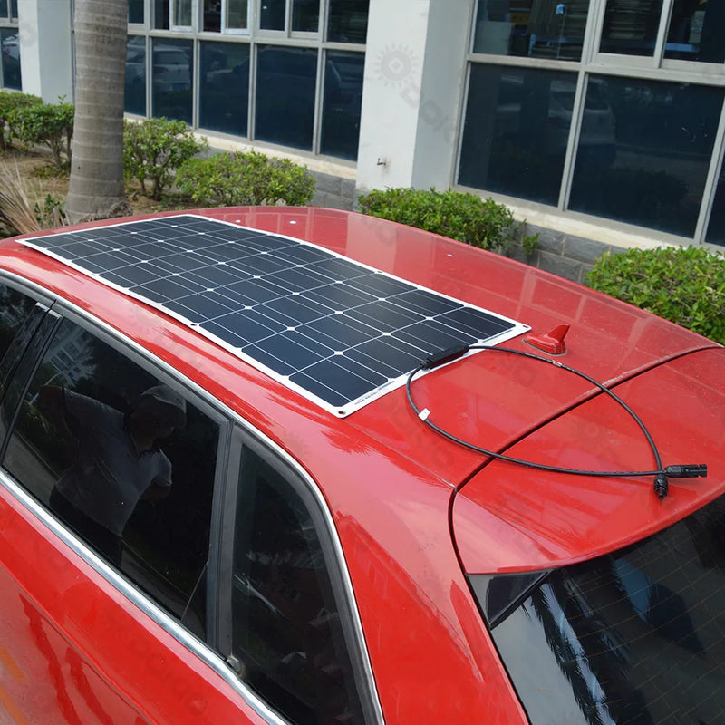 Dokio 12V 100W Monocrystalline Flexible Solar Panel For Car/Boat