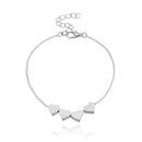 Fashion Jewelry Exquisite New Korean Fashion Temperament Simple Thin Chain Heart Bracelet For Women Girls Birthday Party Jewelry Gift