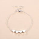 Fashion Jewelry Exquisite New Korean Fashion Temperament Simple Thin Chain Heart Bracelet For Women Girls Birthday Party Jewelry Gift