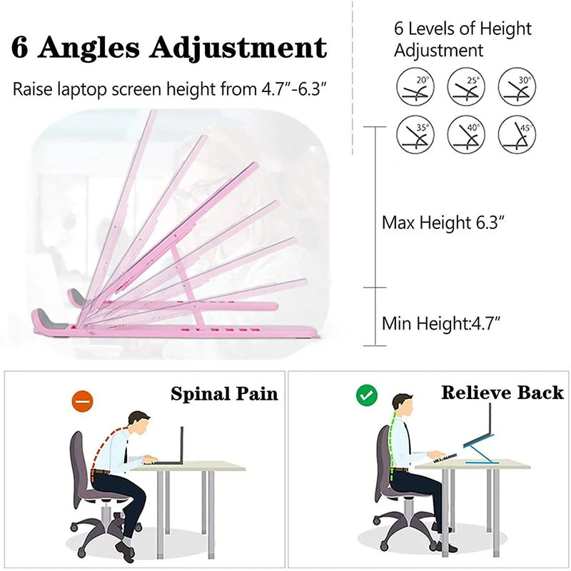 Universal Laptop Stand Adjustable Notebook Holder