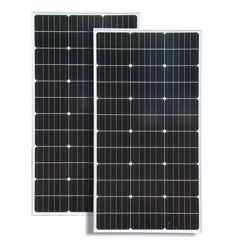 BOGUANG Rigid Solar Panel Set Glass SolarPanel 100W 200W (2pcs 100W Rigid panel solar ) 18V Photovoltaic charging for battery