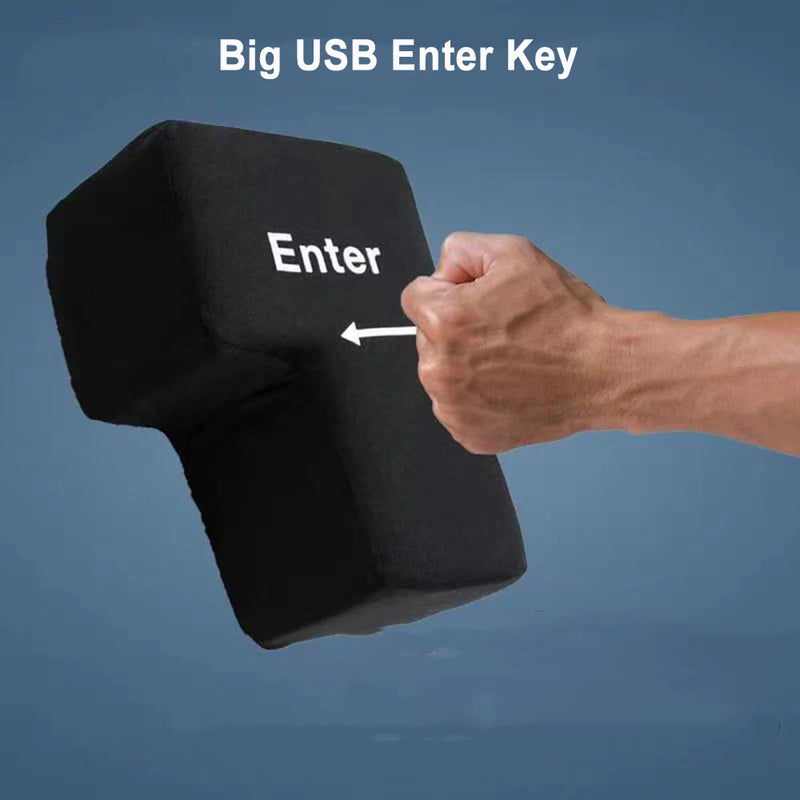 Soft Anti-Stress Computer Huge Enter Key Big USB Keyboard