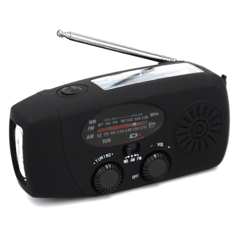 10000mAh Emergency Solar Power Radio USB Charging Hand Crank Radio