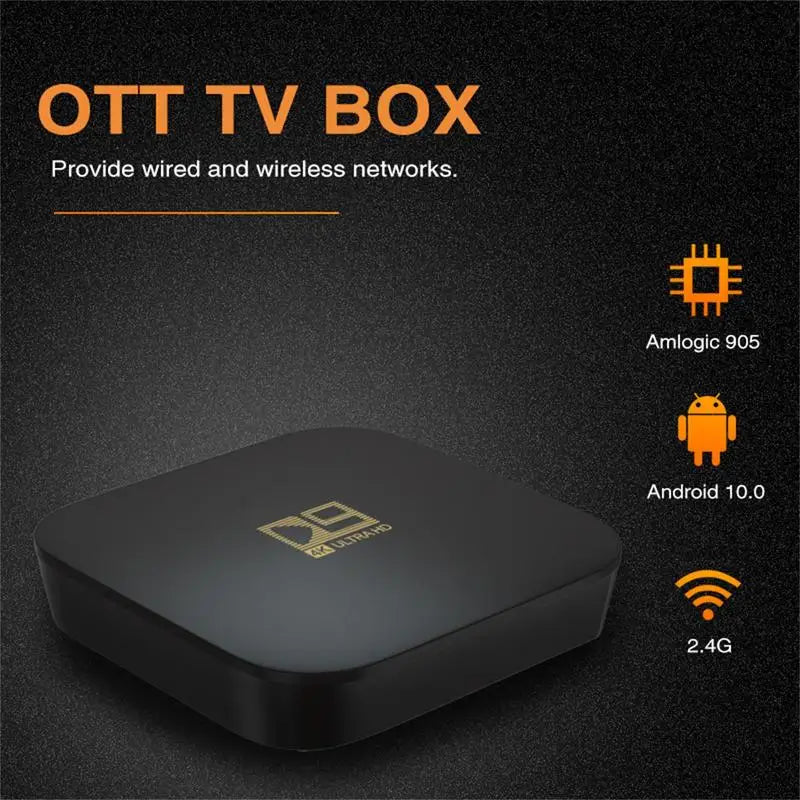 Global Version TV Box S 4K Ultra HD AndroidTV 9.0 HDR 8GB WiFi DTS