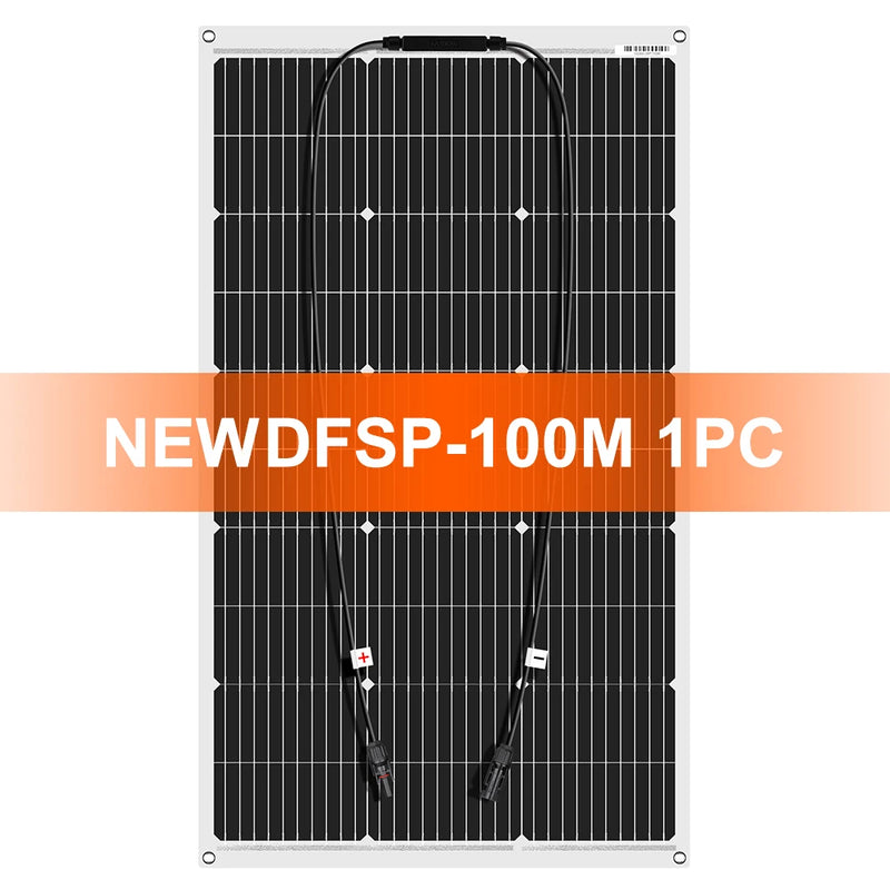 Dokio 12V 100W Monocrystalline Flexible Solar Panel For Car/Boat