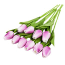 10PCS Fake Tulips Artificial Flower Real Touch for Home Decoration