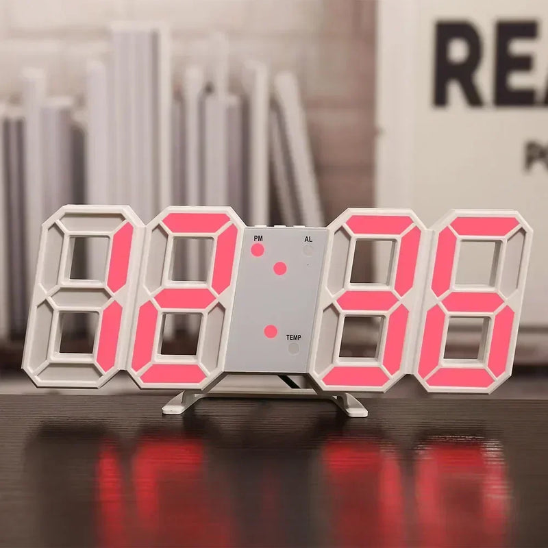 Smart 3D Digital Alarm Clock: Modern Home Decor