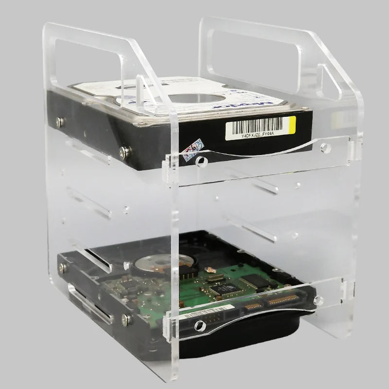 New DIY Acrylic Hard Drive Bracket Transparent Hard Disk