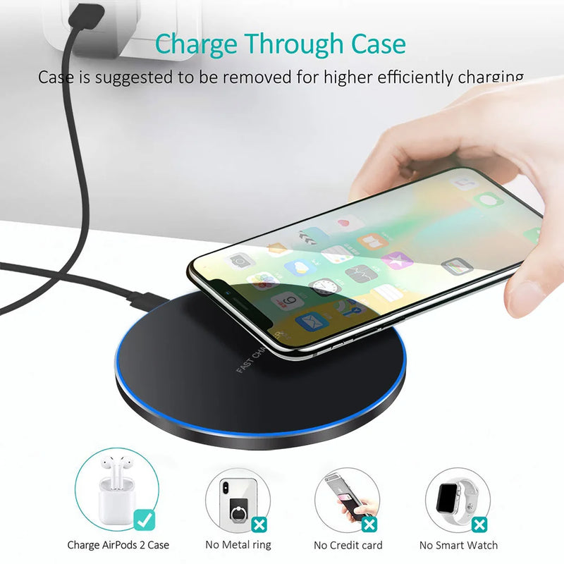 30W Wireless Charger For iPhone 14 13 12 11 Pro XS Max Mini X XR 8 Induction