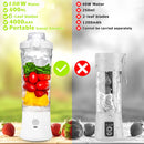 Portable Blender 600ML Electric Juicer Fruit Mixers 4000mAh USB