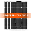 Dokio 12V 100W Monocrystalline Flexible Solar Panel For Car/Boat