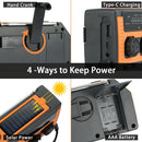 10000mAh Emergency Solar Power Radio USB Charging Hand Crank Radio