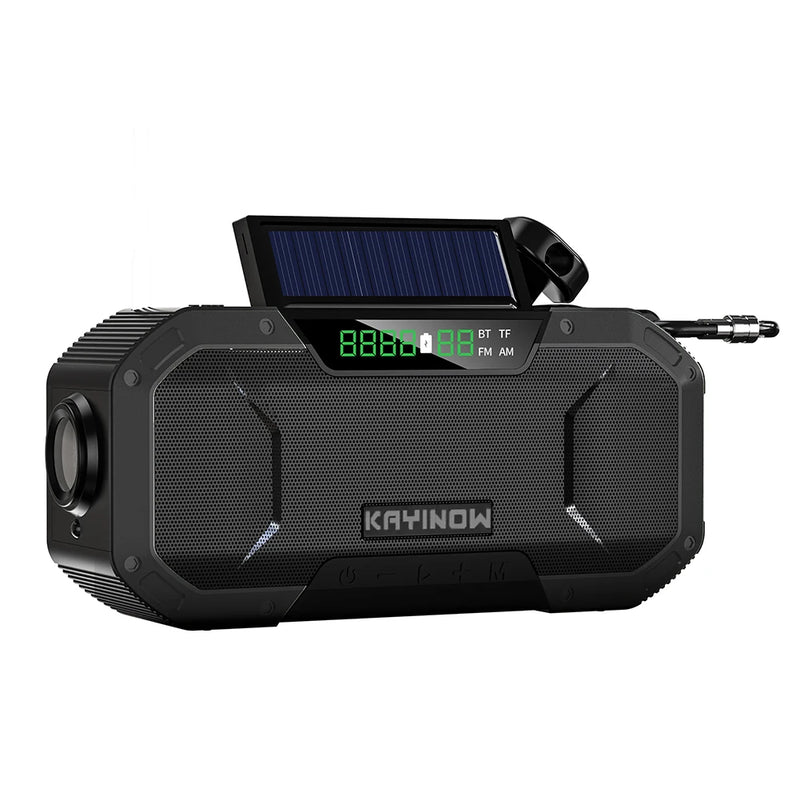 10000mAh Emergency Solar Power Radio USB Charging Hand Crank Radio