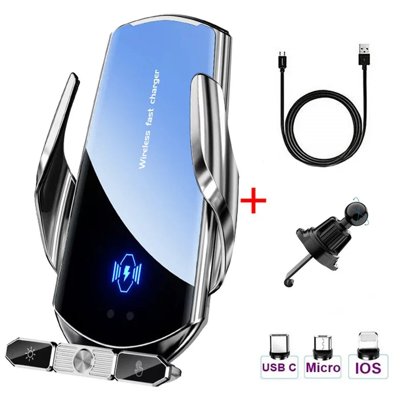 50W Wireless Chargers Car Air Vent Stand Phone Holder