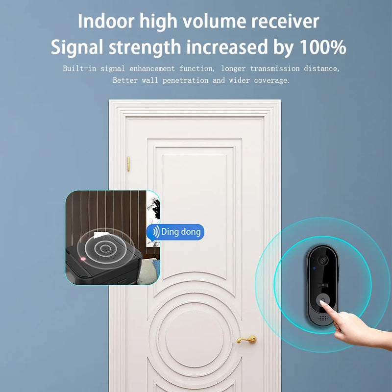 Wireless Doorbell Video Intercom Phone Security Camera IR