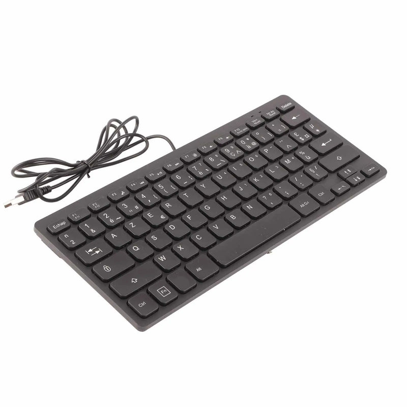 German/Russian/French Keyboard 78 Keys Mute Ultra Thin USB Wired Computer Keyboard