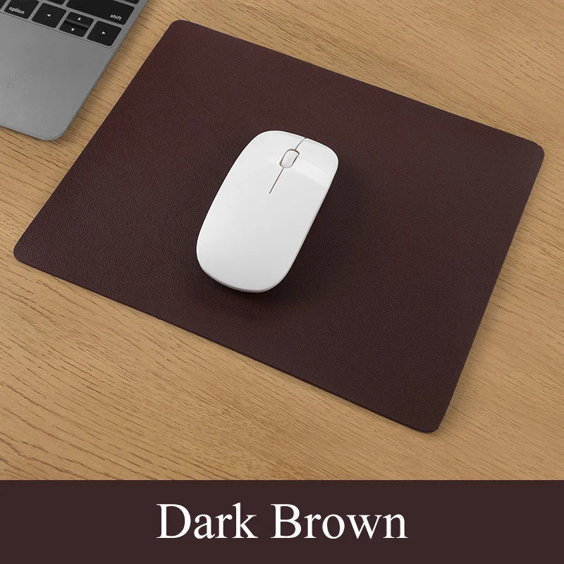 PU Leather Mouse Pad Waterproof Cute Desk Pad