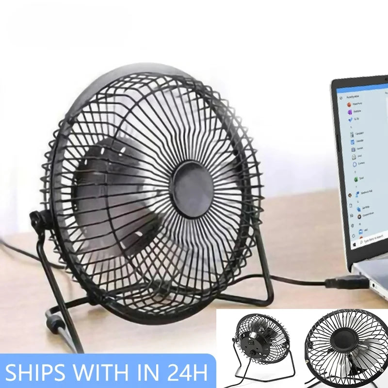 4-inch USB Strong Wind Silent MINI Fan Desk 360 Degree Rotatable Summer Cooling fan