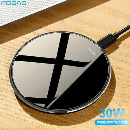 FDGAO Wireless Charger Pad 30W Fast Charging for Samsung S23 S22 S21 S20