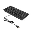 German/Russian/French Keyboard 78 Keys Mute Ultra Thin USB Wired Computer Keyboard