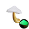 LED Night Light Mushroom Wall Socket Lamp EU US AU Plug Warm-White light.