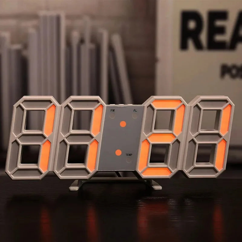 Smart 3D Digital Alarm Clock: Modern Home Decor