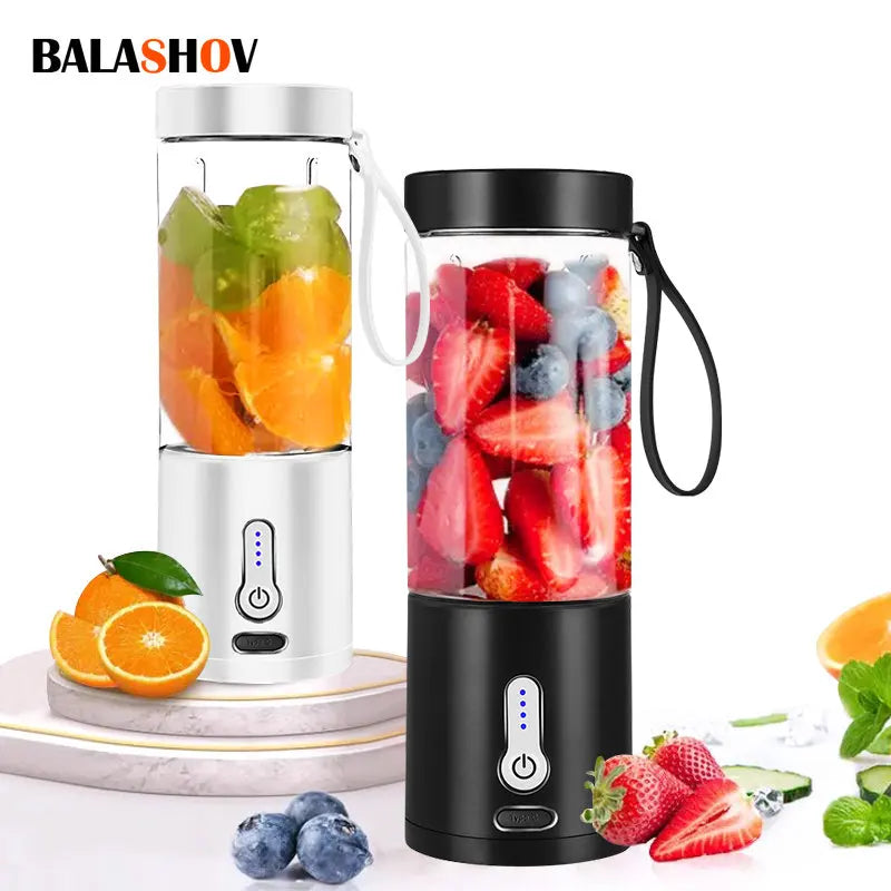 6 Blades  Mini Home Wireless fruit juicer machine Food Processor Maker Juice Extractor