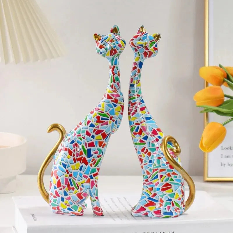 ArtZ® Nordic Cat Sculptures - Set of 2