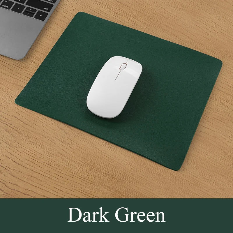 PU Leather Mouse Pad Waterproof Cute Desk Pad