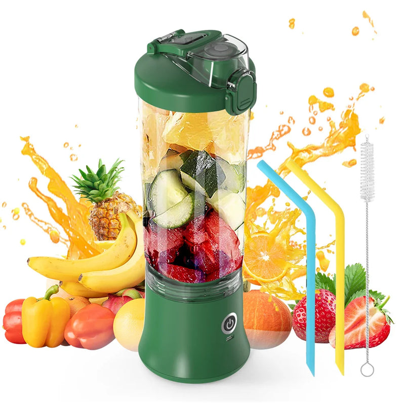 Portable Blender 600ML Electric Juicer Fruit Mixers 4000mAh USB