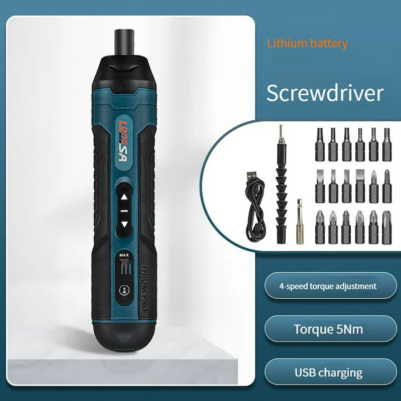 Multi-function Precision Wireless Rechargeable Screwdriver Charging Drill Tool