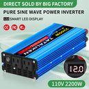 12V/24V To 110V AC Pure Sine Power Inverter 1600W~10000W  Power 60HZ  Converter Car Accessories Solar