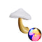 LED Night Light Mushroom Wall Socket Lamp EU US AU Plug Warm-White light.