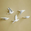 Triogift 5pcs 3D Pigeon Wall Hanging Wall Paste Creative Porch