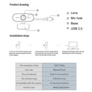 Webcam Mini PC HD 2k Camera With Microphones 360 ° Rotation USB Plug and Play Driver-Free For Desktop Computer Laptop Video Call