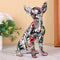 Creative Color Chihuahua Dog Statue Resin